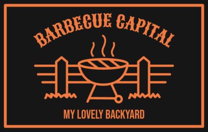 Illustrated Beanie Design Generator With a Barbecue Theme 7213e
