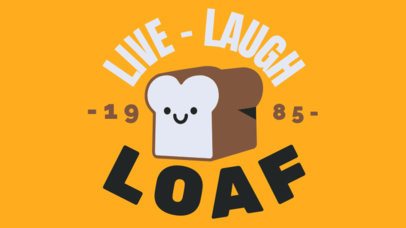 Beanie Design Generator With a Cartoonish Bread and a Cool Quote 7211h