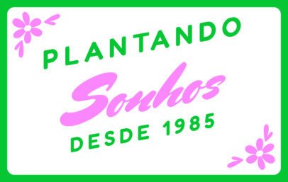 Typography Hat Design Template With Flowers and a Quote 7214g