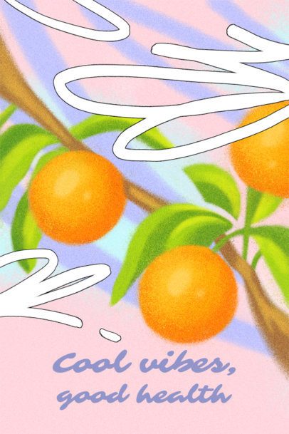 Art Print Maker for Wall-Decor Featuring a Cool Vibes Quote 7220