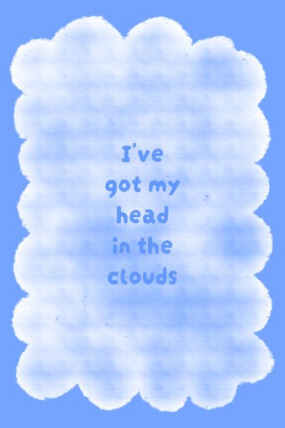 Poster Design Creator Featuring an Illustrated Cloud and Phrase