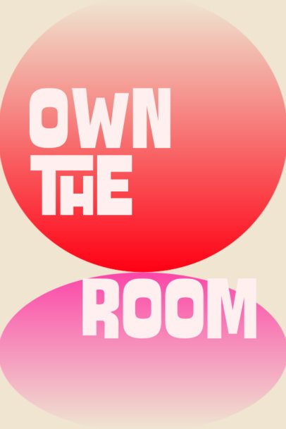 Art Print Creator With Colorful Figures and a Quote