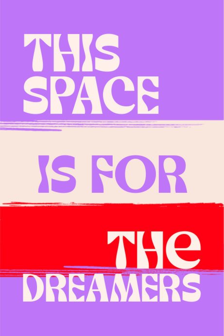 Placeit - Poster Design Creator Featuring an Inspiring Quote for Dreamers