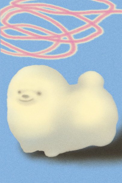 Poster Design Generator Featuring a Cute Puppy Painting for Wall-Art 7220e