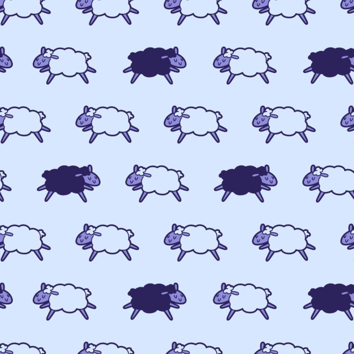 Placeit - Print Pattern Design Creator With a Sheep Graphic Background