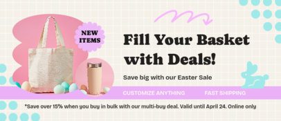 Banner Design Maker to Promote an Easter Special Sale