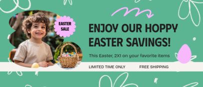 Online Banner Design Template With a Limited Time Easter Promo Deal