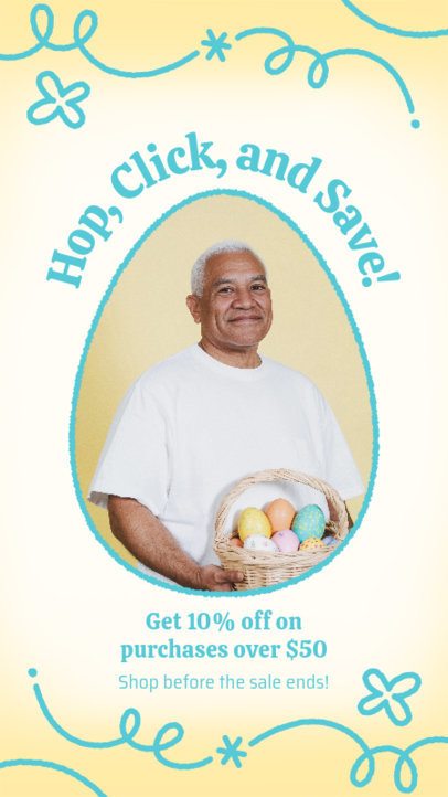 Instagram Story Creator to Promote Easter Season Discount Offers 7234b