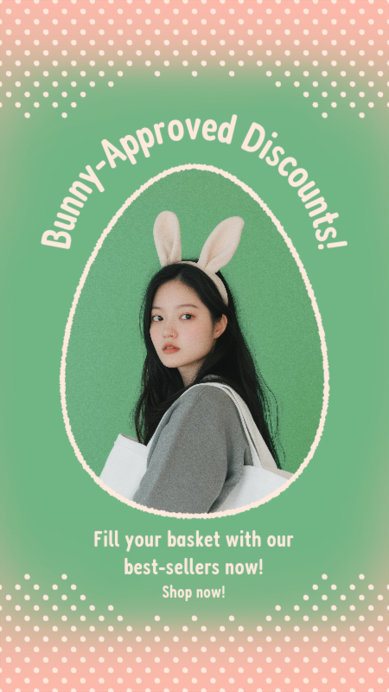 Easter-Themed Instagram Story Generator for Special Holiday Discount Promos