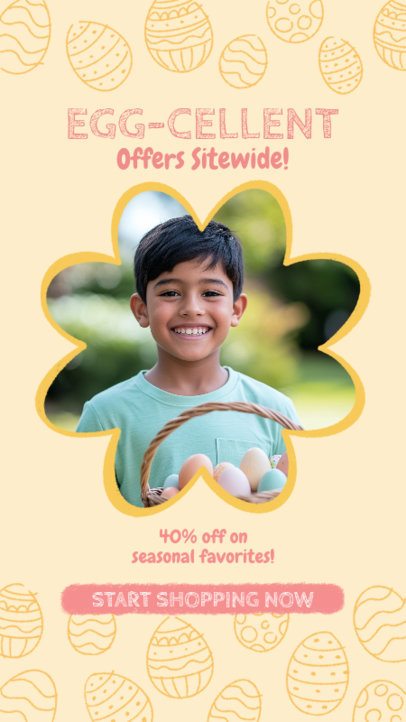 Instagram Story Generator for an Easter Seasonal Promo Ad 7235a