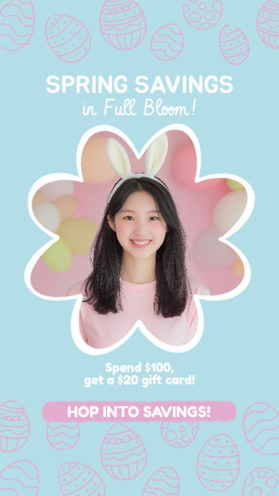 Promotional Instagram Story Maker for a Spring Special Deal 7235d