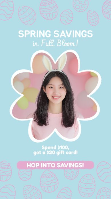 Promotional Instagram Story Maker for a Spring Special Deal