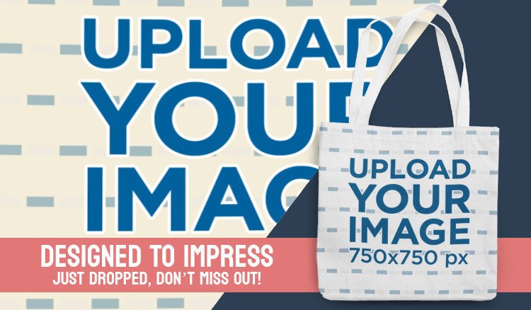 Mockup to Promote a Sublimated Tote Bag