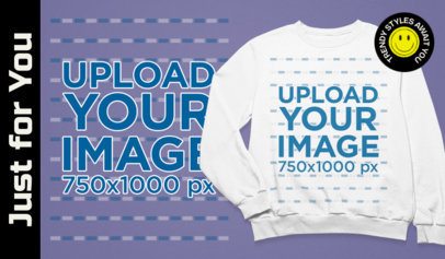 Sweatshirt Mockup Featuring an Apparel Fashion Ad 7242