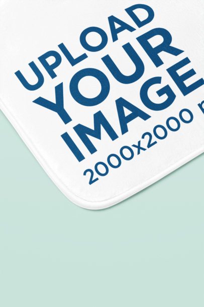 Mockup of a Bath Mat Placed on a Customizable Background m50182