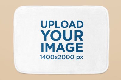 Bath Mat Mockup Featuring a Colorful and Customizable Backdrop m50183