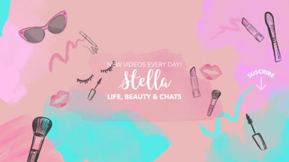 YouTube Banner Maker for Beauty Channels