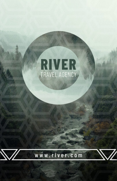 Travel Flyer Maker with Landscape Background