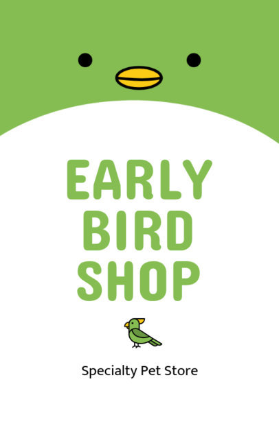 Bird Shop Online Flyer Maker 