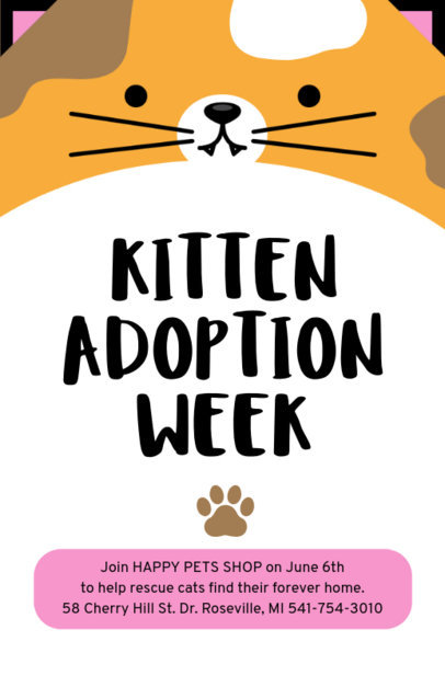 Pet Adoption Online Flyer Maker