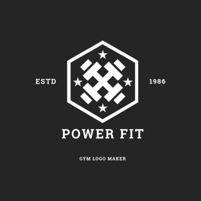 Gym Logo Maker with Badge Design 