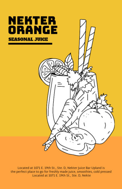 Online Flyer Maker for Juice Bar Designs 
