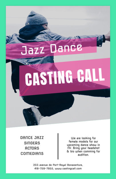 Casting Flyer for Dance Auditions