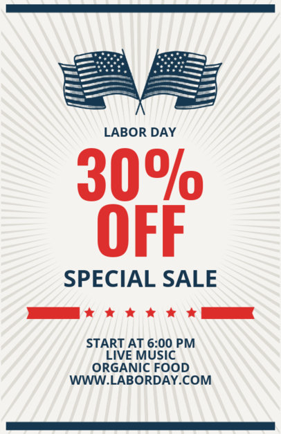 Labor Day Sale Flyer Template 429