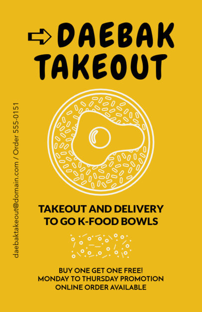 Online Flyer Maker for a Korean BBQ