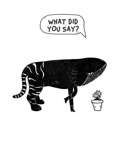 T-Shirt Template with Animal Illustrations