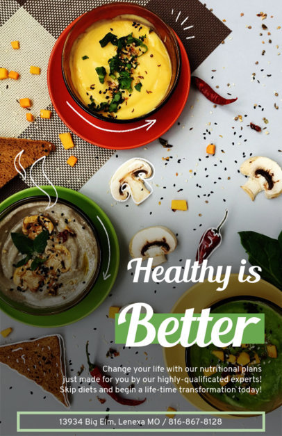 Online Flyer Maker for Nutrition Service