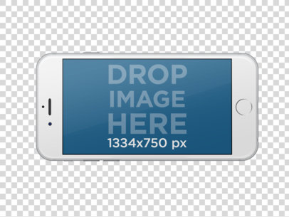 Mockup of an iPhone 6 with Transparent Background