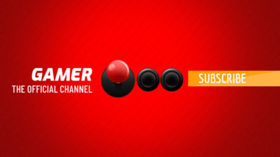 YouTube Banner Maker for Gaming Channels with Joystick Graphic 407a