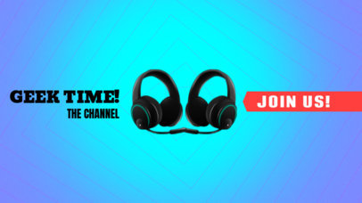 YouTube Banner Maker with Gaming Headphones Picture 407b
