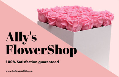 Horizontal Flyer Maker for Flower Shops 425a