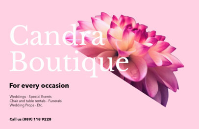 Horizontal Flyer Maker for Floral Boutiques 425d