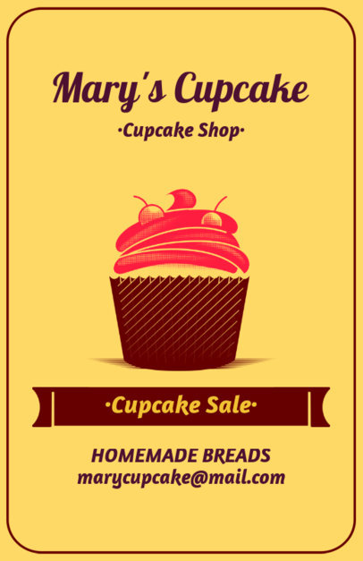 Online Flyer Maker for Cupcake Sales
