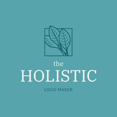 Alternative Health Care Logo Maker with Leaves Icon