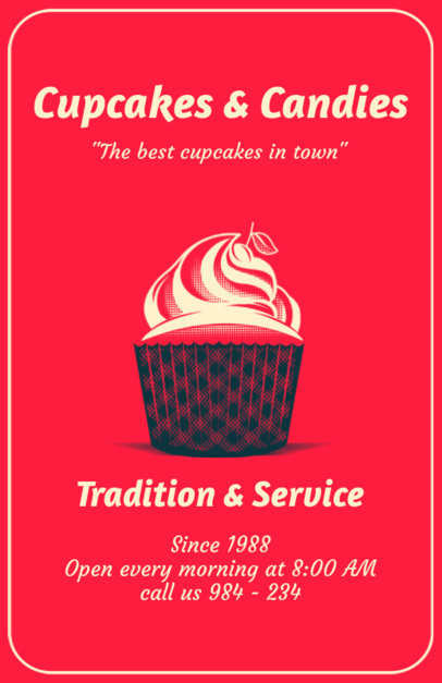 Online Flyer Maker for Cupcake Bakeries