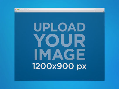 Safari Browser Mockup in a MacOS Desktop