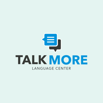 Language Center Logo Design Template