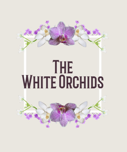 Floral T-Shirt Design Template for Band Shirts