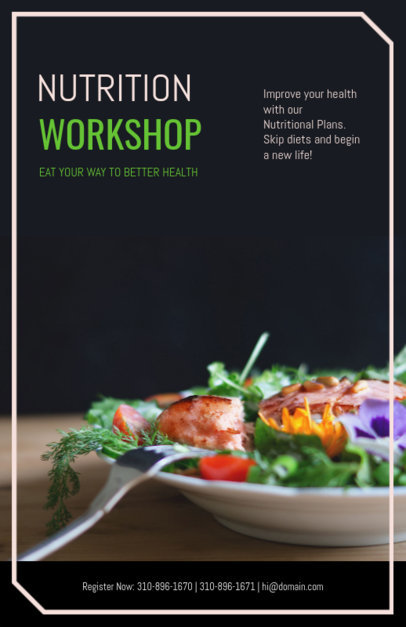 Nutrition Workshop Flyer Design Template 