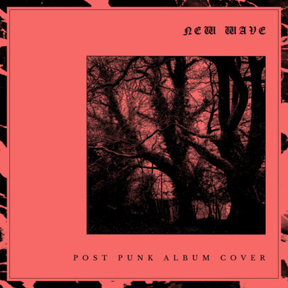 Album Cover Maker for Post-Punk CD