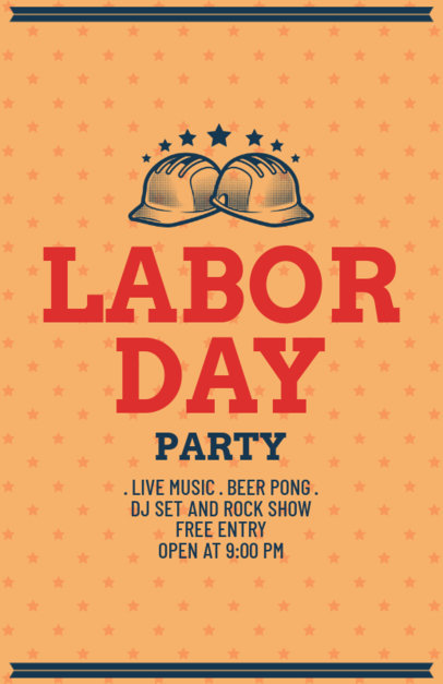 Labor Day Party Flyer Template