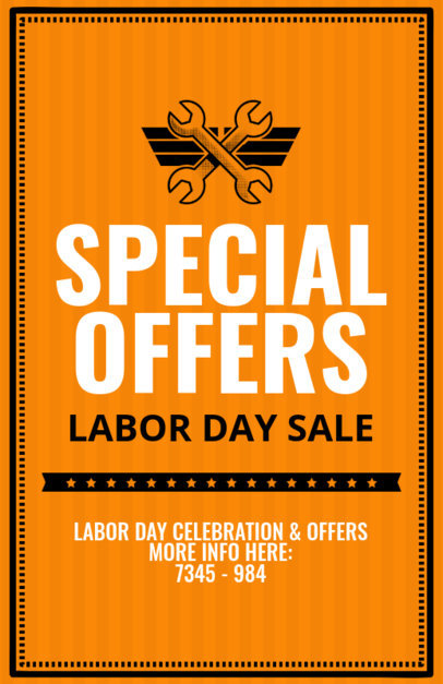 Labor Day Sale Offers Flyer Template 429d