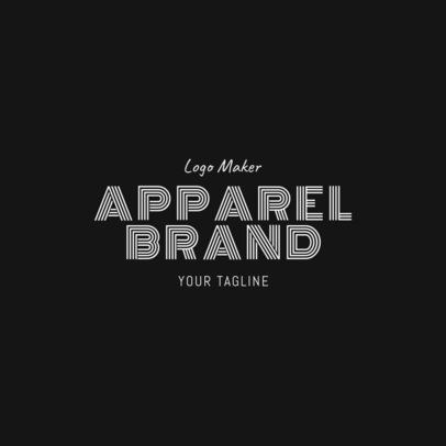 Apparel Brand Logo Design Template