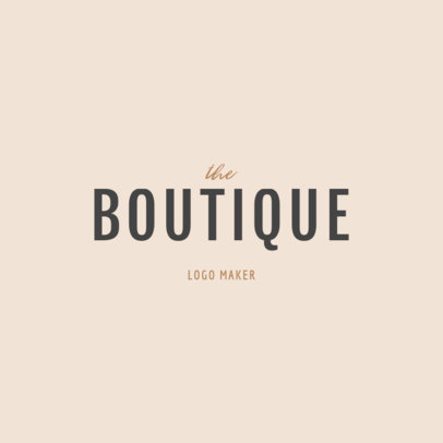 Boutique Clothing Brand Logo Design Maker 