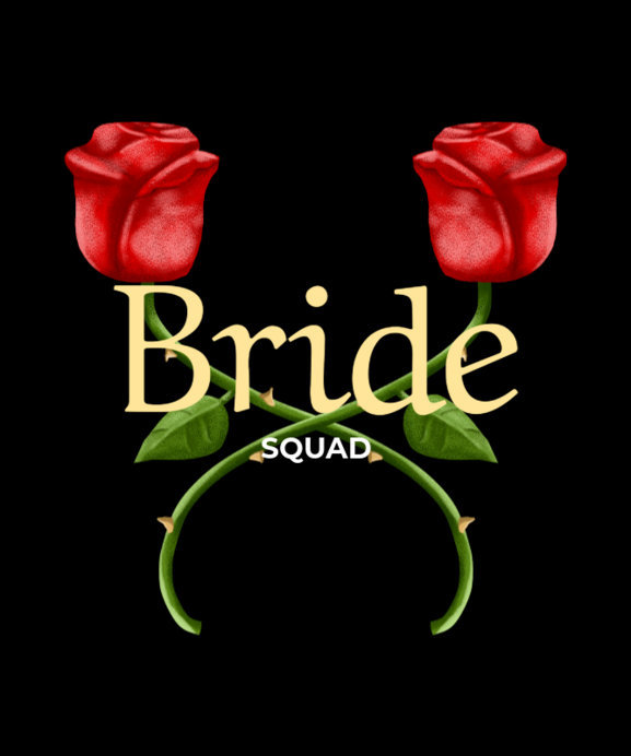 Floral Bride Squad T-Shirt Maker 