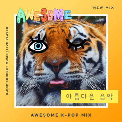 Amazing K-Pop CD Cover Template 